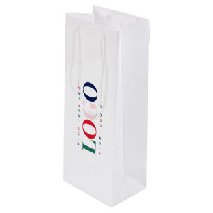 Bolsa Para Vino Empresa Comercial Personalizada Logotipo Rectángul