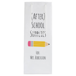 Bolsa Para Vino Entrega del profesor después de la escuela