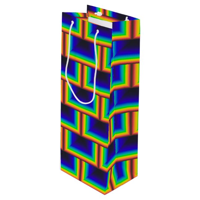 Bolsa Para Vino Escalas cuadradas de espectro solar (Angulo Anverso)