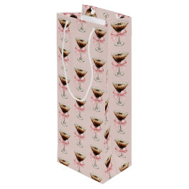 Bolsa Para Vino Espresso Martini Pattern Pink