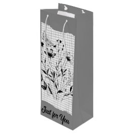 Bolsa Para Vino Esquemas del Jardín de mariposas