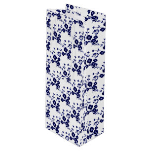 Bolsa Para Vino Estilo de pulverización floral 1, EJE DE REGALO DE