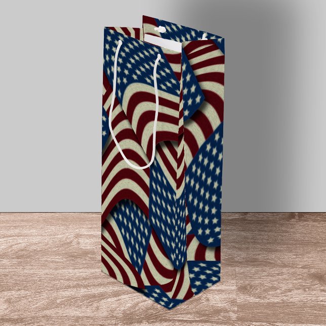 Bolsa Para Vino Estrellas y tiras Rojo Azul EE.UU. Banderas estado (Subido por el creador)
