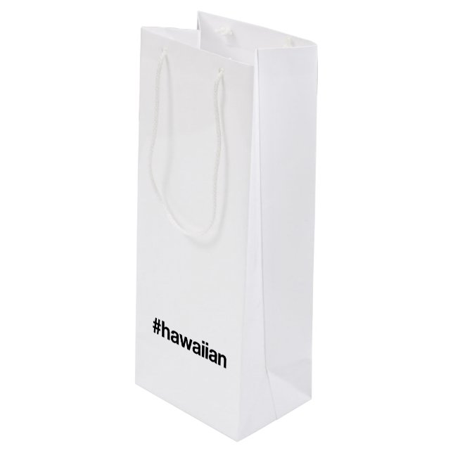 Bolsa Para Vino Etiqueta HAWAIIAN (Angulo Anverso)