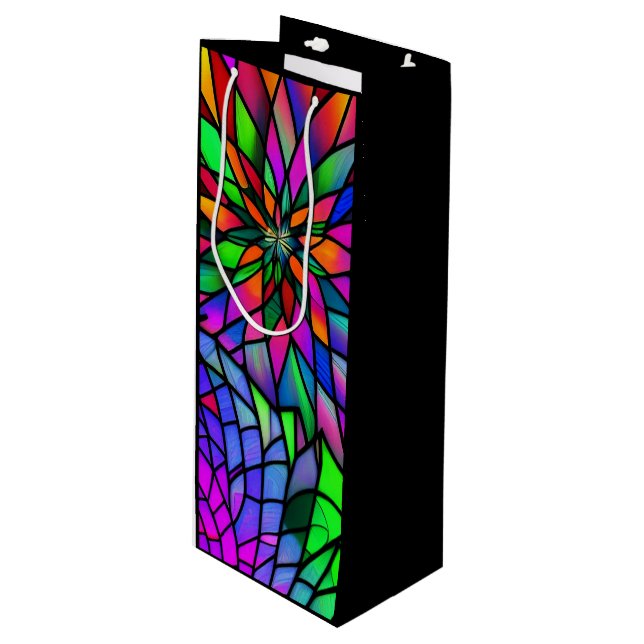 Bolsa Para Vino Faux Seted Glass (Angulo Anverso)