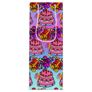 Bolsa Para Vino Feliz cumpleaños: Fiesta celebra vino