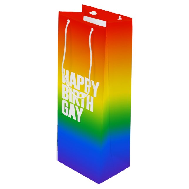 Bolsa Para Vino Feliz Cumplegay (Angulo Anverso)