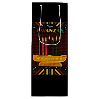 Bolsa Para Vino Feliz Kwanzaa PopArt