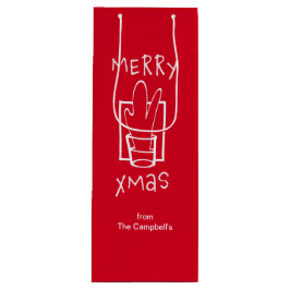 Bolsa Para Vino Feliz Navidad