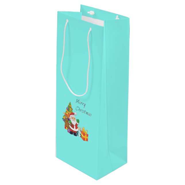 Bolsa Para Vino Feliz Navidad (Angulo Anverso)