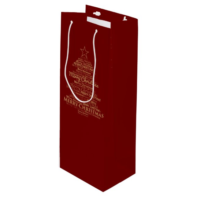 Bolsa Para Vino Feliz Navidad (Angulo Anverso)