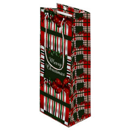 Bolsa Para Vino Feliz Navidad personalizada