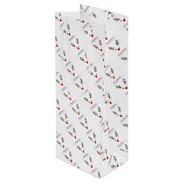 Bolsa Para Vino Feliz Navidad Winking Rudolph