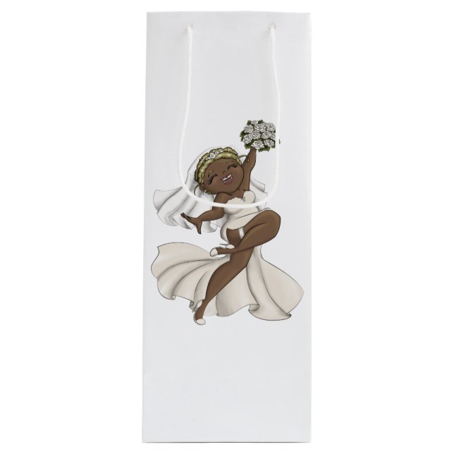 Bolsa Para Vino Feliz Novia 02 (Anverso)
