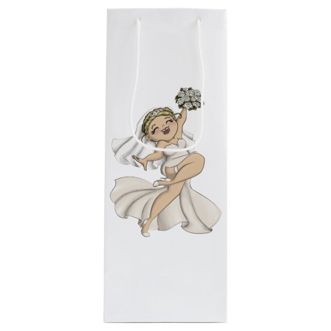 Bolsa Para Vino Feliz Novia 02 (Anverso)