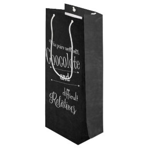 Bolsa Para Vino Fiesta de degustación informal de chocolate y vino