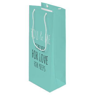 Bolsa Para Vino Fiesta de Favoritos de Vino para Siempre Tú y Yo