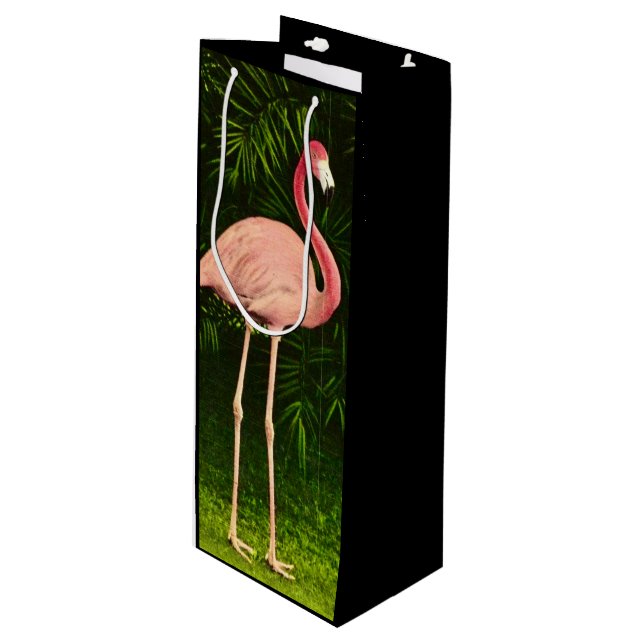 Bolsa Para Vino Flamenco Rosa Preciosamente (Angulo Anverso)