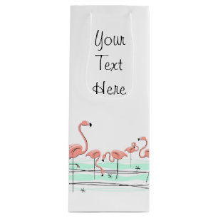 Bolsa Para Vino Flamingo Ocean Group Your Text botella