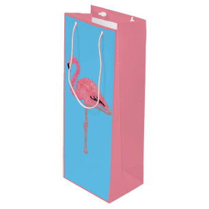 Bolsa Para Vino Flamingo rosado