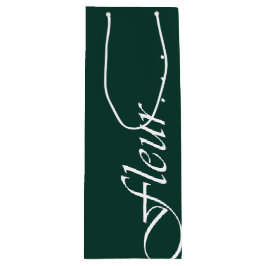 Bolsa Para Vino Fleur Green Custom Bouquet Bag