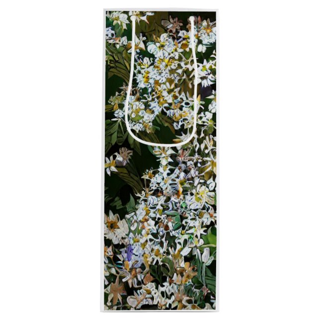 BOLSA PARA VINO FLOR DE ASTER (Anverso)