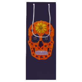 Bolsa Para Vino Flor Skull 1