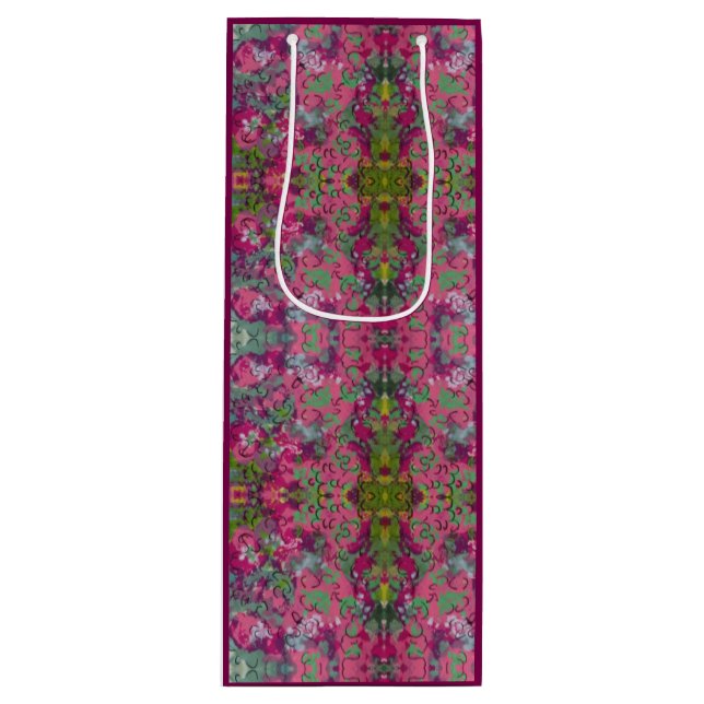 Bolsa Para Vino Floral (Anverso)