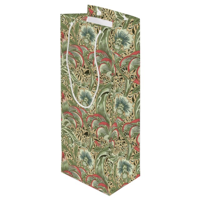 Bolsa Para Vino Flores de níquel de William Morris (Angulo reverso)