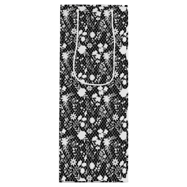 Bolsa Para Vino Flores en red 01.bx4 Black BG (Anverso)