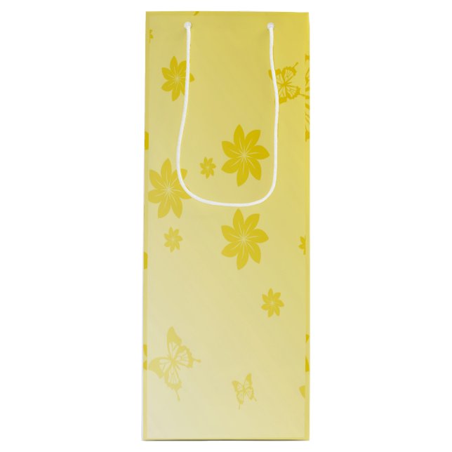 Bolsa Para Vino Flores Sunshine (Anverso)