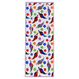 Bolsa Para Vino Flores y loros