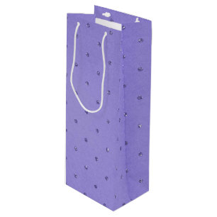 Bolsa Para Vino fondo púrpura del diamante