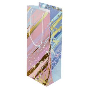Bolsa Para Vino Fondo rosa texturizado