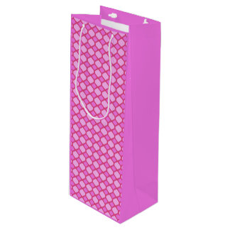 Bolsa Para Vino Formas geométricas rosadas
