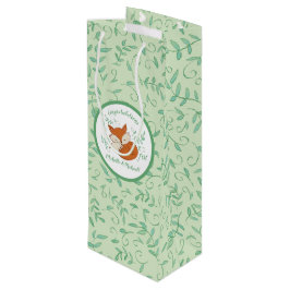 Bolsa Para Vino Fox Baby Shower Woodland Animals