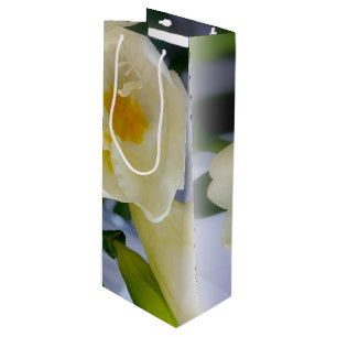 Bolsa Para Vino fresia amarilla blanca