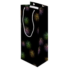 Bolsa Para Vino Fuegos artificiales del 60º aniversario Feliz Bols