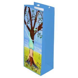 Bolsa Para Vino "Fuera arte de la sirena del agua"