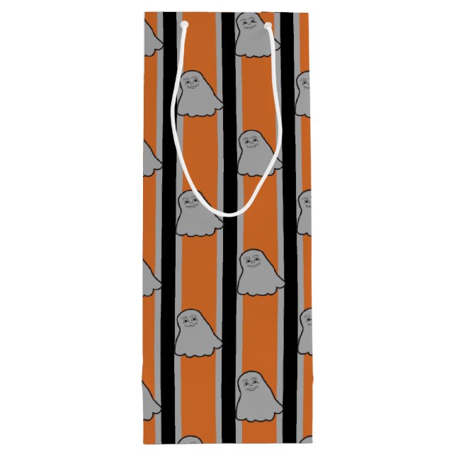 Bolsa Para Vino Fun and Fancy Halloween Ghosts (Reverso)