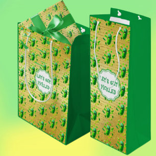 Bolsa Para Vino Fundido policía verde sobre fondo dorado