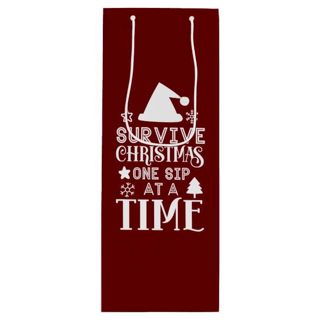 Bolsa Para Vino Funny Tote de vino de vacaciones (Anverso)