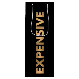 Bolsa Para Vino GASTO Elegante Relieve metalizado dorado de imitac