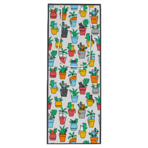 Bolsa Para Vino Gatos en macetas de flores