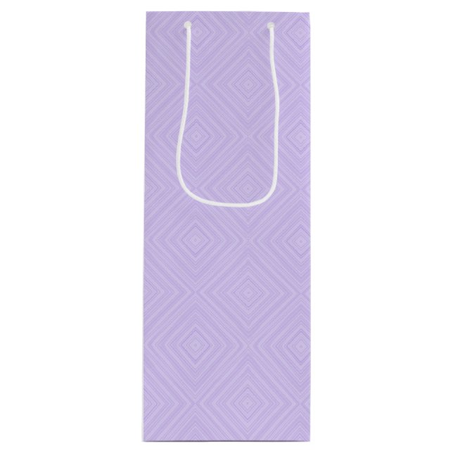 Bolsa Para Vino Gémetric Diamond Purple Lilac (Anverso)