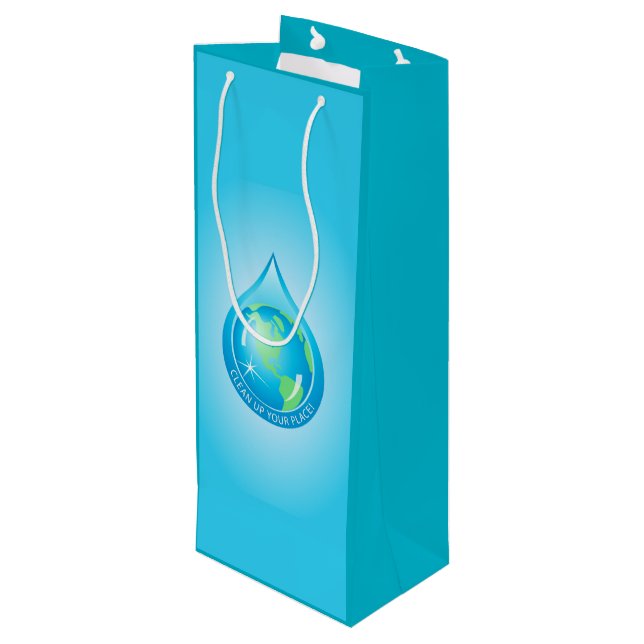 Bolsa Para Vino Globe in Waterdrop (Angulo reverso)