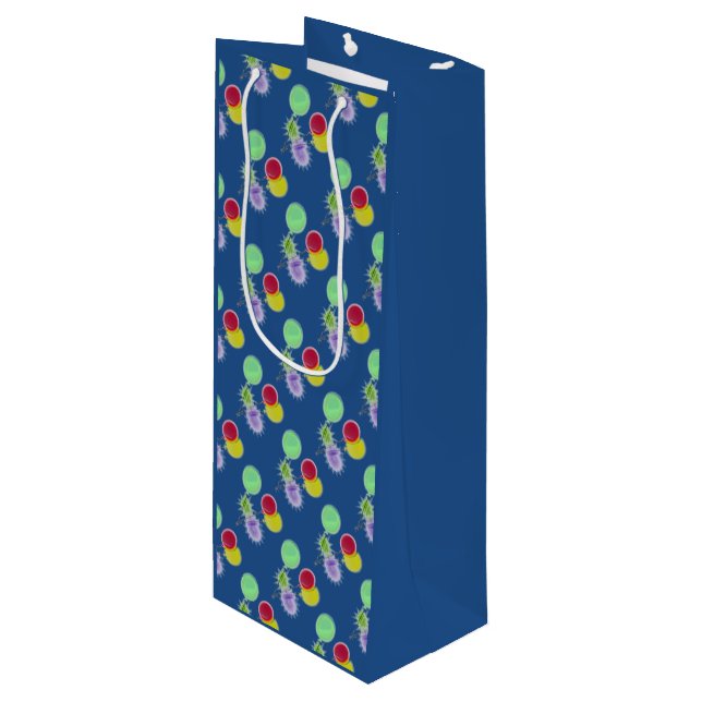Bolsa Para Vino Globos fiestas (Angulo Anverso)