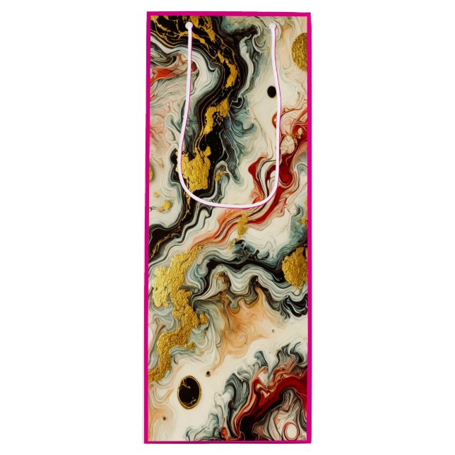 Bolsa Para Vino Goldene Flüsse  (Anverso)