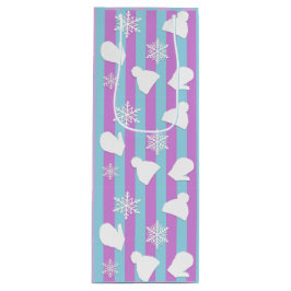 Bolsa Para Vino Gorras de invierno, Navidades Mittens, Copos de ni