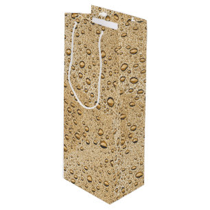 Bolsa Para Vino Gotas de agua de oro